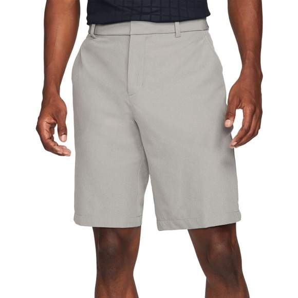 Nike Men's Dri-Fit Size 35 Khaki Flat‎ Front Golf Shorts - Picture 1 of 9